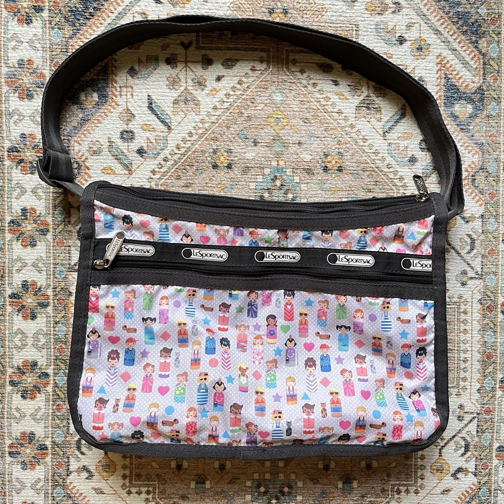 LeSportsac Classic Hobo Crossbody Bag - Cute Children Print - READ